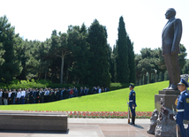 Azerbaijan marks 93rd birthday anniversary of National Leader Heydar Aliyev. Azerbaijan, Baku, 10 May 2016